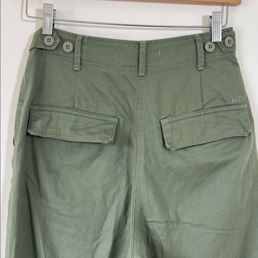 KITH Women’s Green Casual Cargo Utility Straight Leg Pants